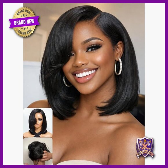 Glueless Human Hair Bob Wig with HD Lace Closure, Ready to Wear main image 5